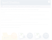Tablet Screenshot of learn17thedition.co.uk